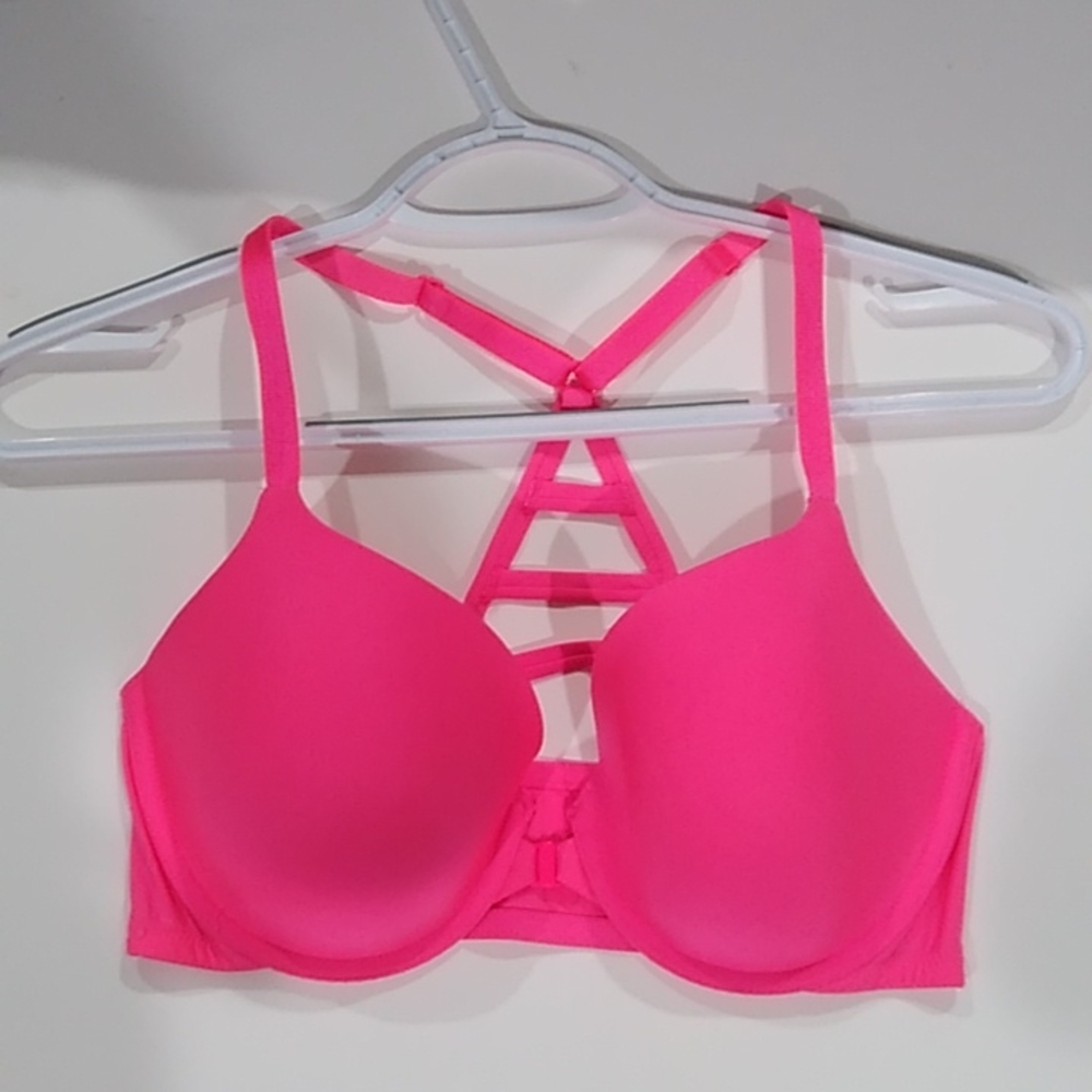 Victoria's Secret Pink Front Close Perfectly Lined Bra 34D
